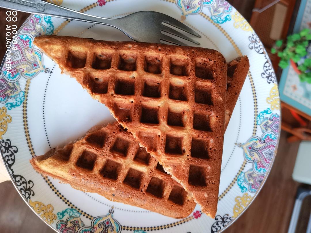 可可糯米华夫饼