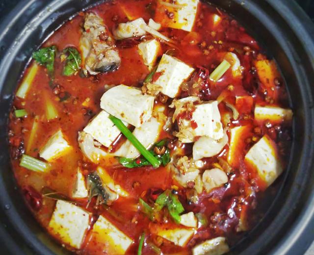 藿香豆腐水煮鱼的做法