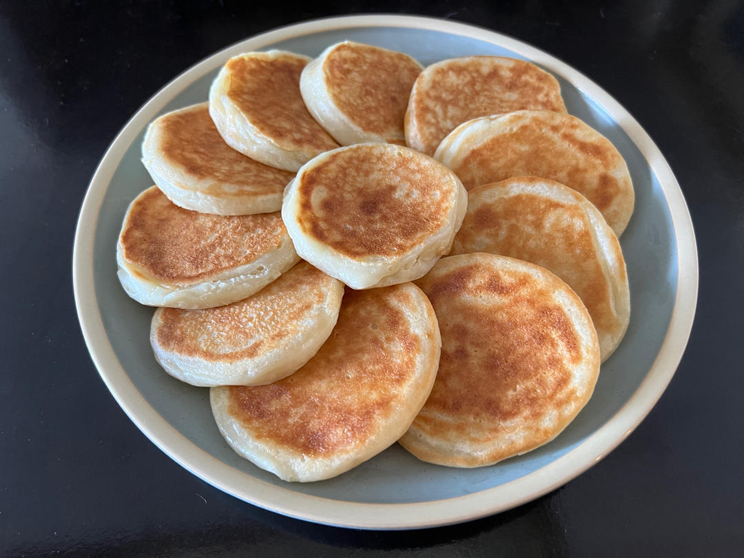 不用和面的【奶香糯米饼】