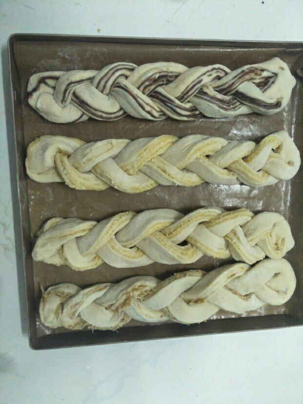 豆沙辫子面包（一次发酵）