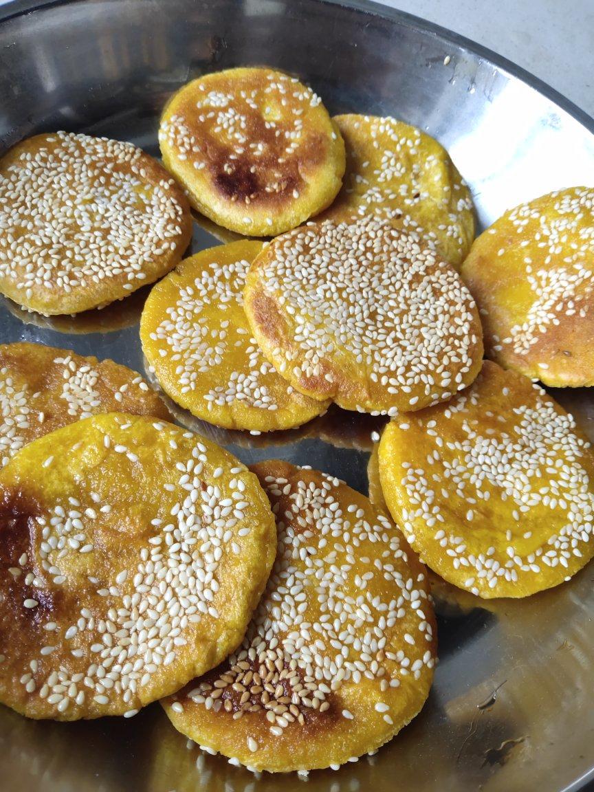 芝麻南瓜饼