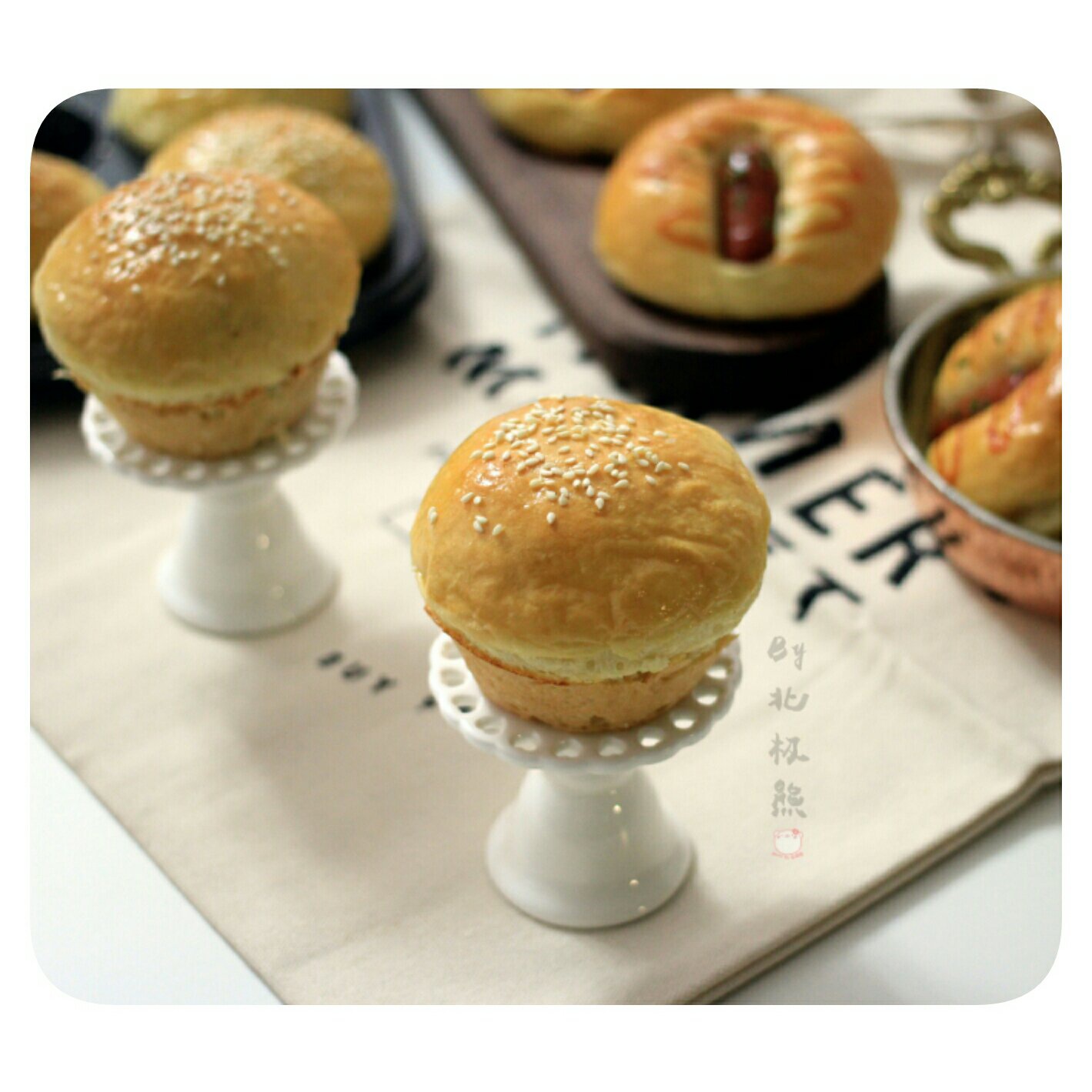 酸奶巧克力爆浆面包