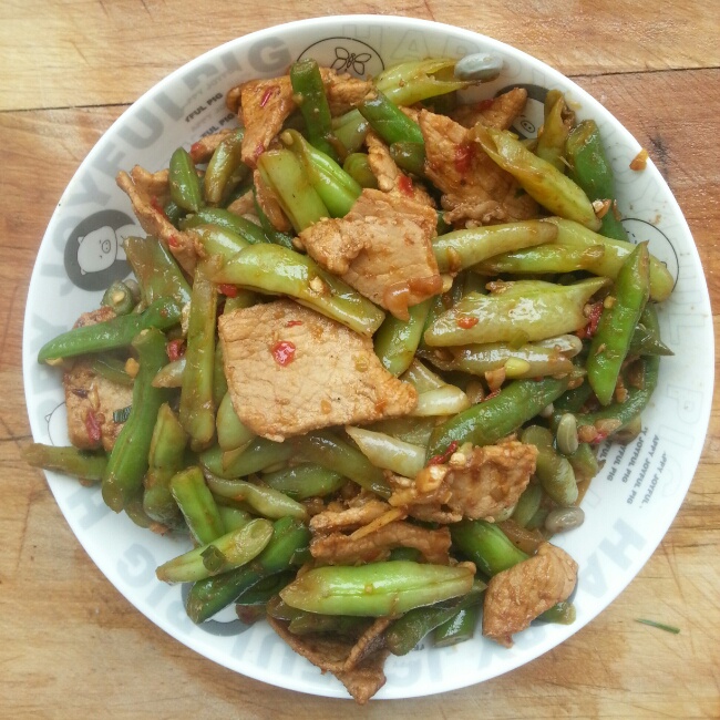 豆角炒肉