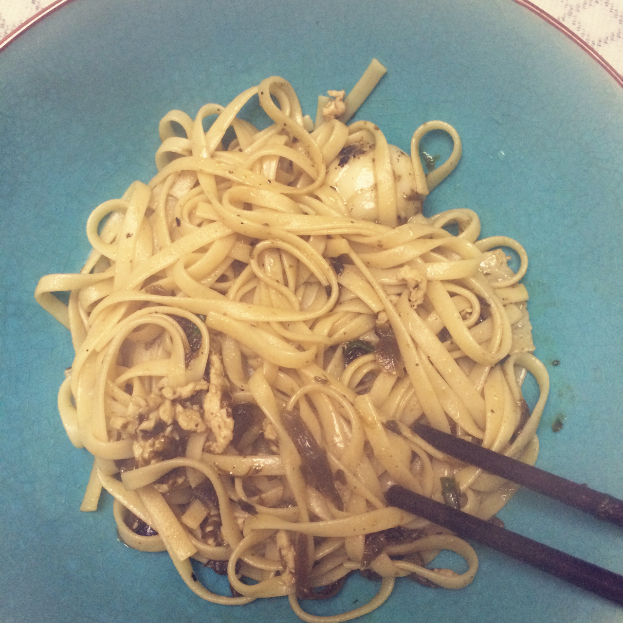 可能是最好吃系列--橄榄菜培根意面