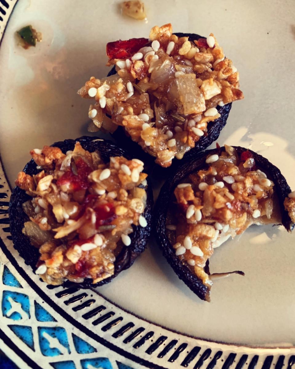 蒜蓉孜然烤香菇