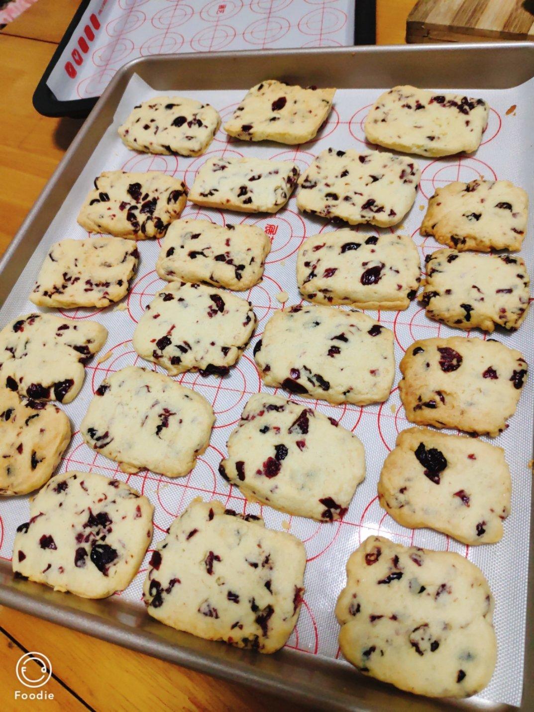 低糖少油版蔓越莓饼干