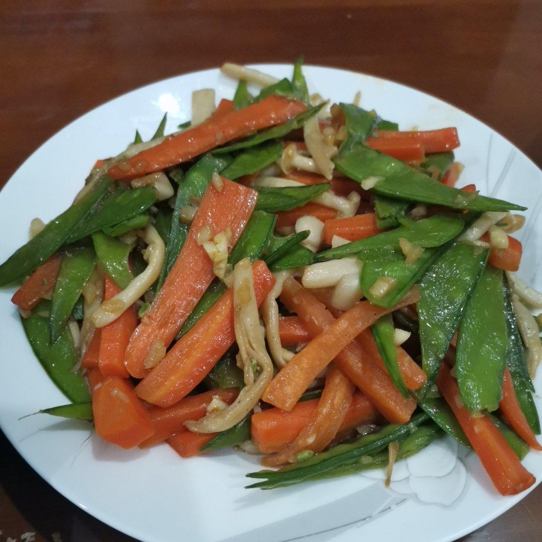 蟹味菇炒荷兰豆
