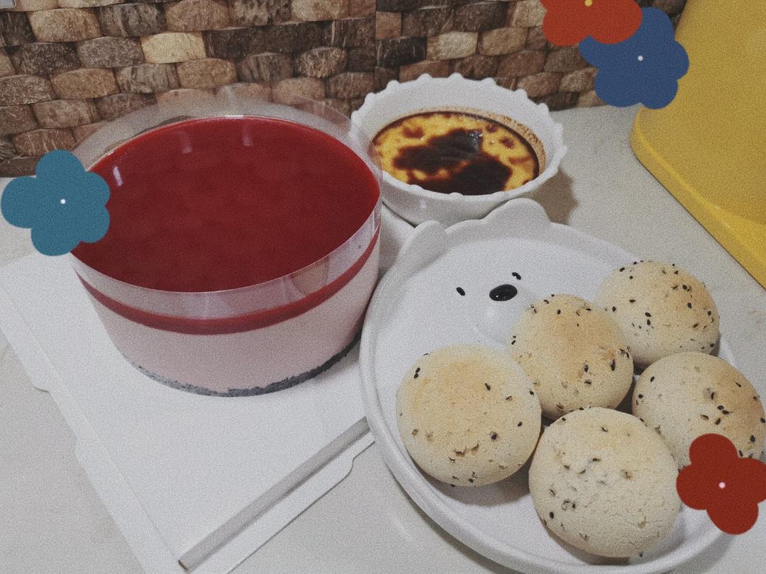 美腻树莓抹茶慕斯蛋糕❤️