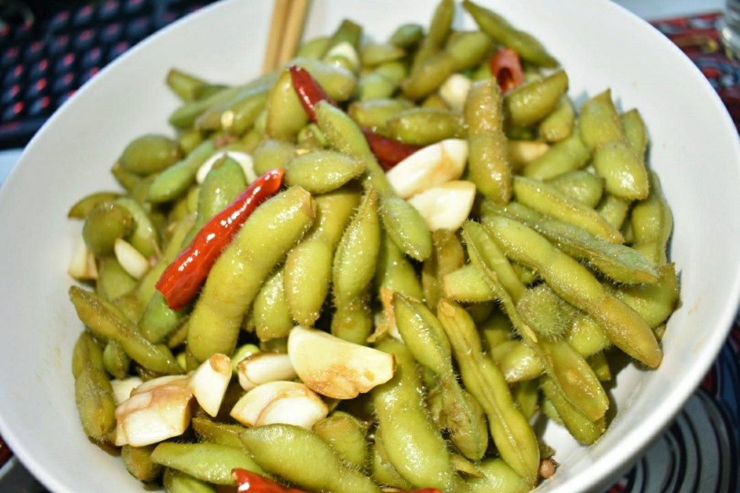 低脂酸辣凉拌毛豆-武汉口味