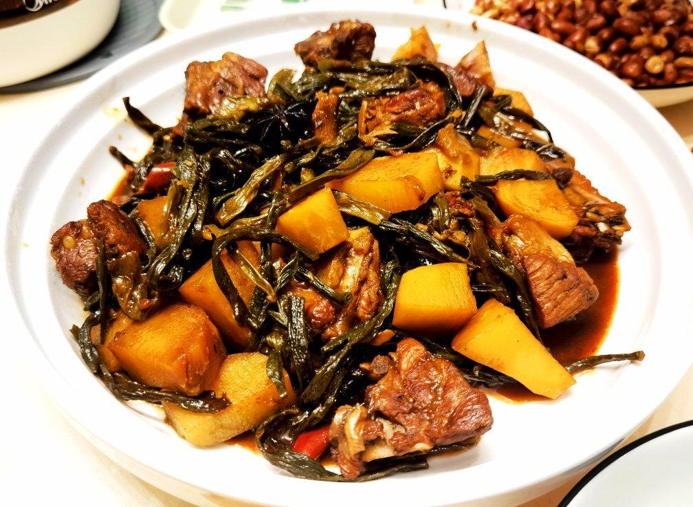 干豆角焖土豆排骨
