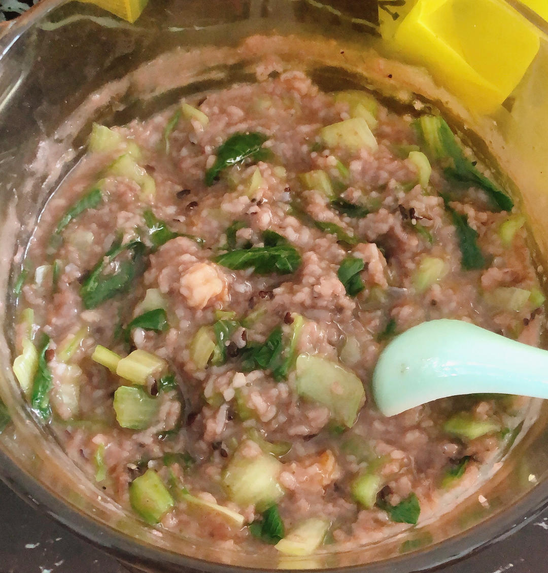 暖心又养胃的青菜虾仁粥