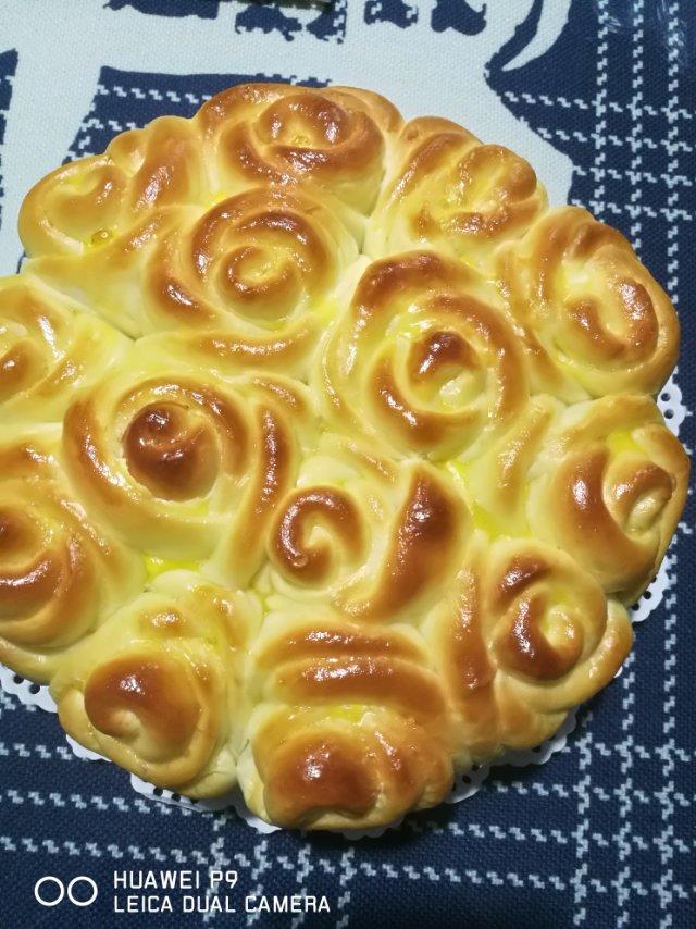玫瑰花面包