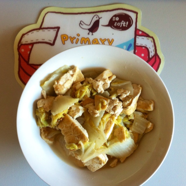小白菜炒豆腐