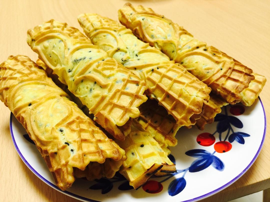 黑芝麻香酥蛋卷
