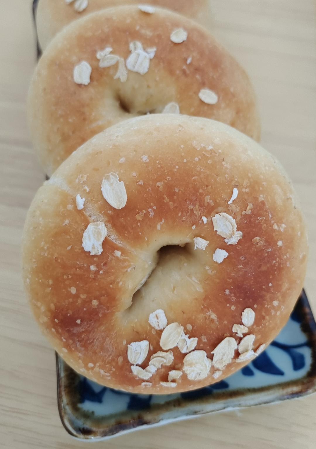 低糖无油燕麦贝果