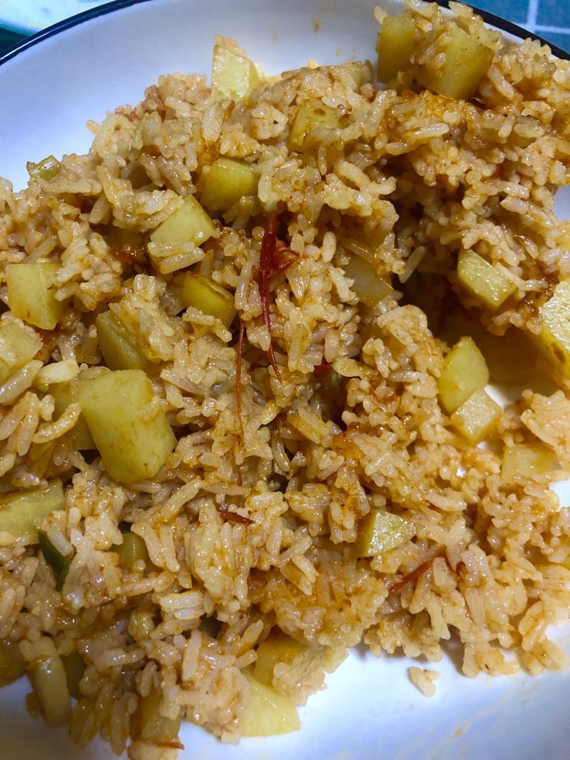 番茄土豆烩饭！剩米饭的终结者