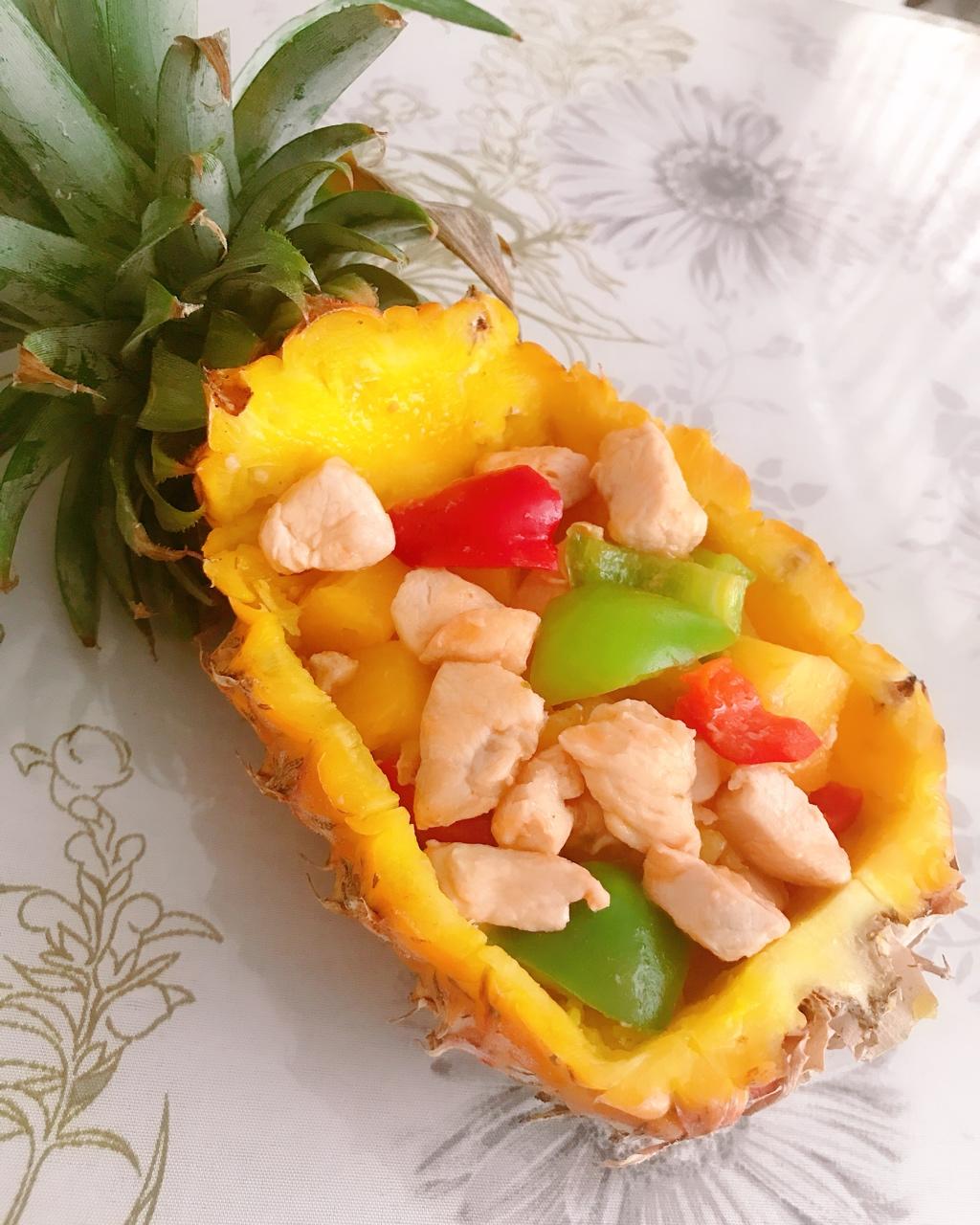 哼是七七啊做的菠萝炒鸡胸肉