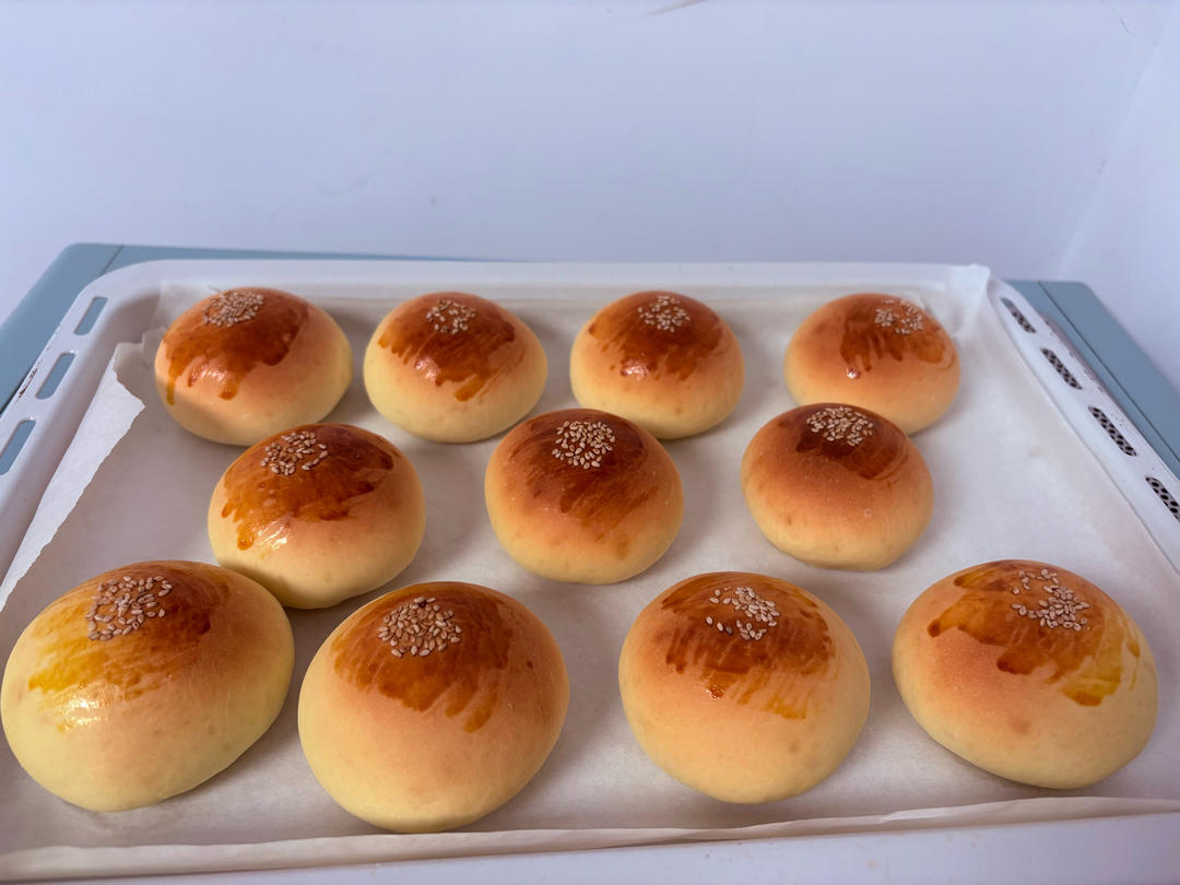 温柔的“中种奶油红豆面包”