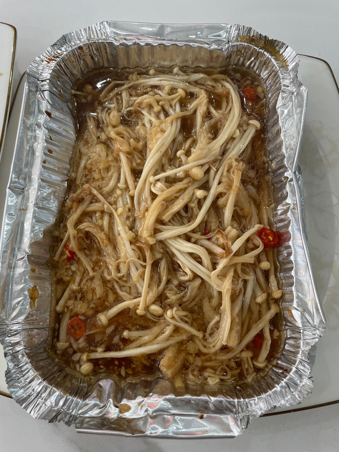 蒜蓉烤金针菇空气炸锅版