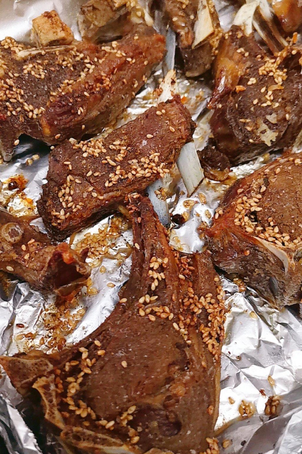 地道蒙餐：烤羊排(家用烤箱版)