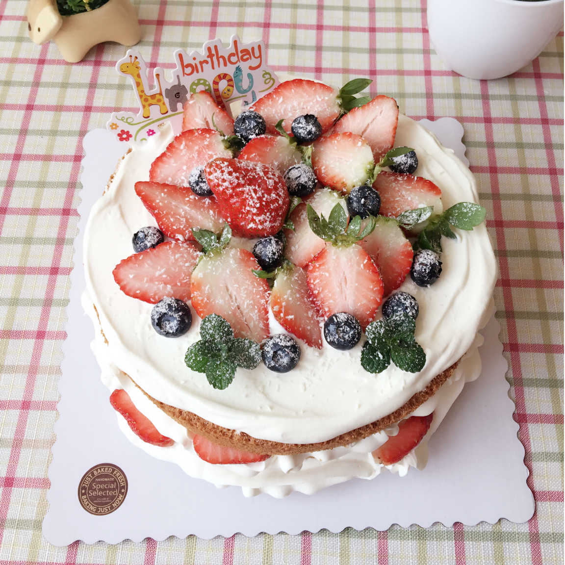 圣诞呆萌裸蛋糕