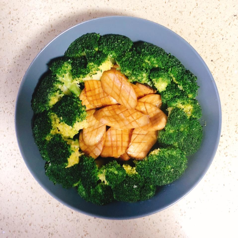 杏鲍菇扣西蓝花