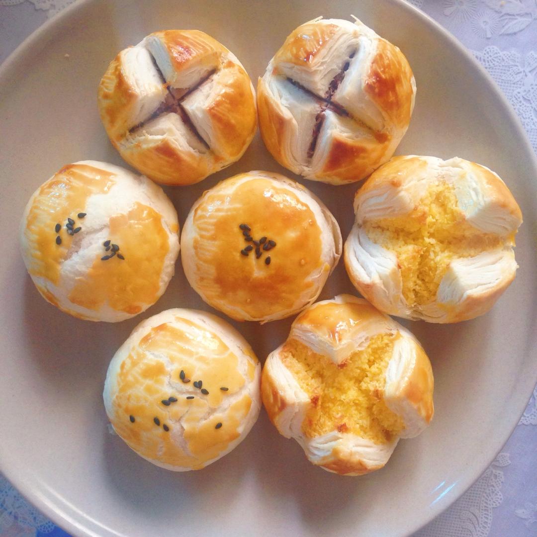 今天你做饭了吗做的不用揉出膜,不用醒面就能酥掉渣的中式酥皮点心