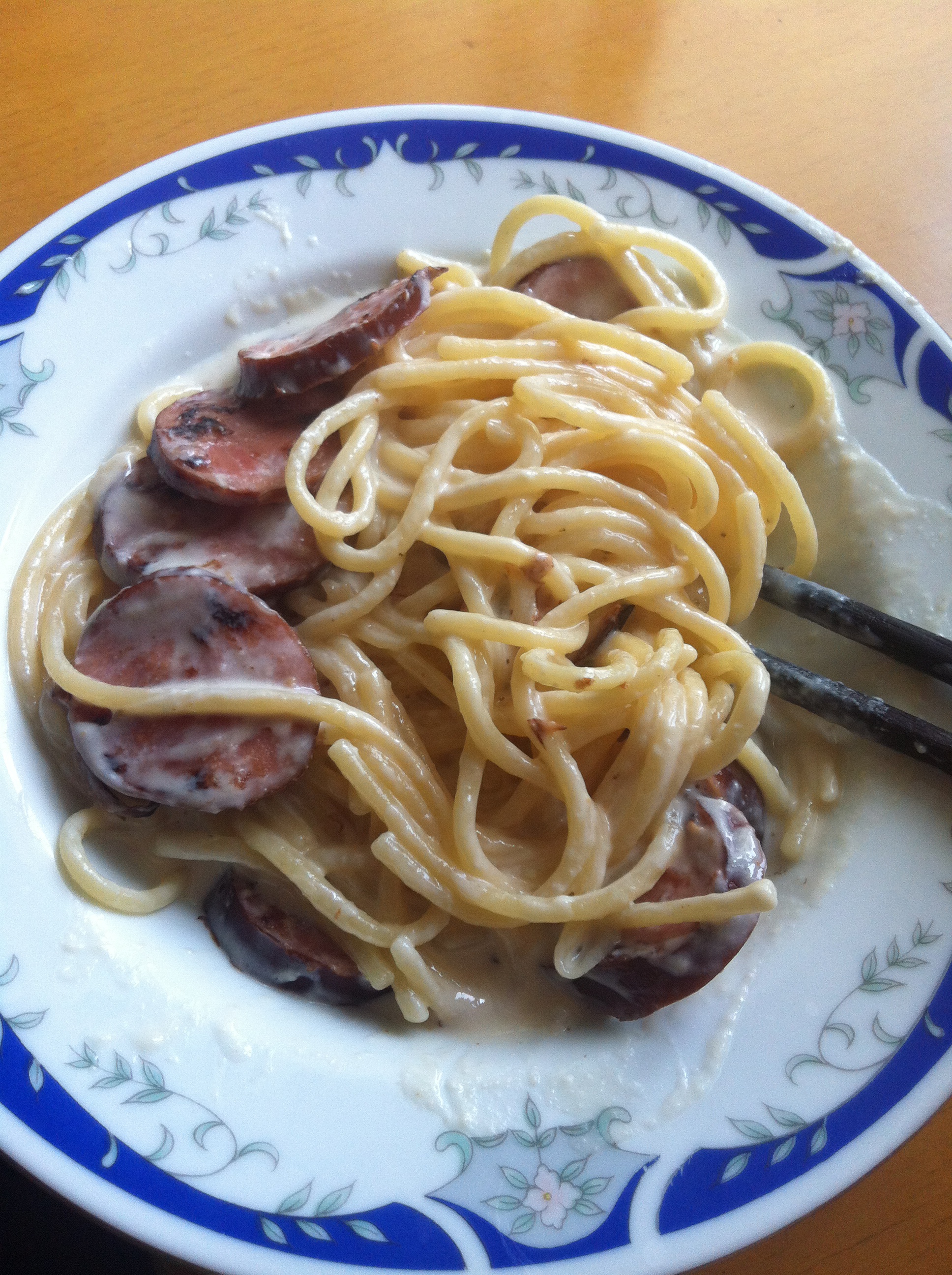 必胜客的味道芝士培根意大利面