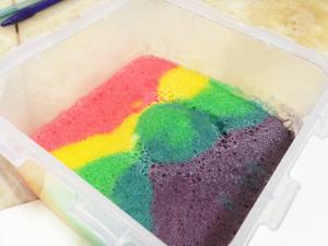 【微波炉】彩虹蛋糕卷的做法 步骤23