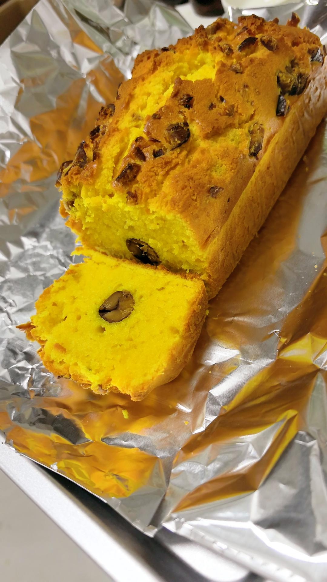 南瓜栗子磅蛋糕