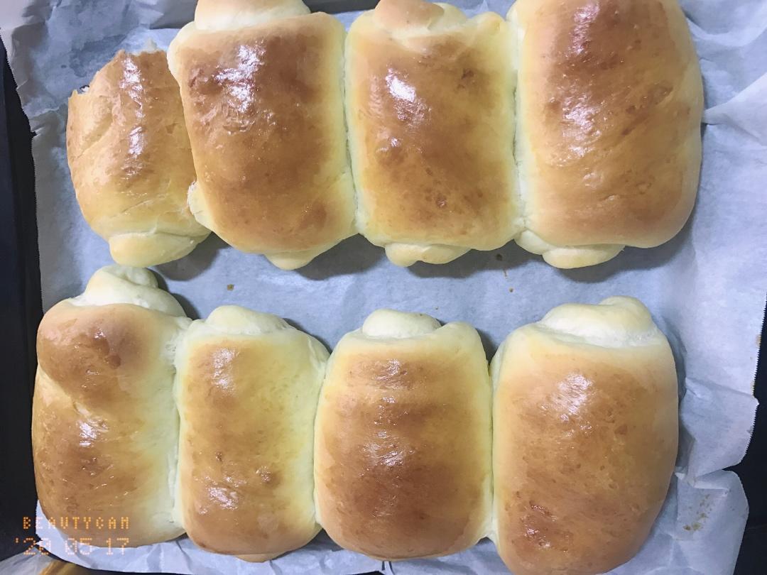 不用揉出膜的松软红豆面包
