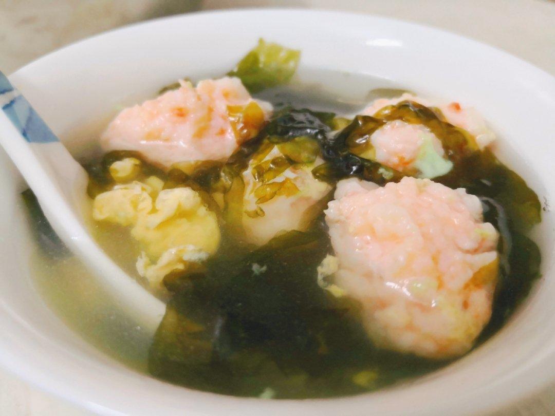 虾滑紫菜汤
