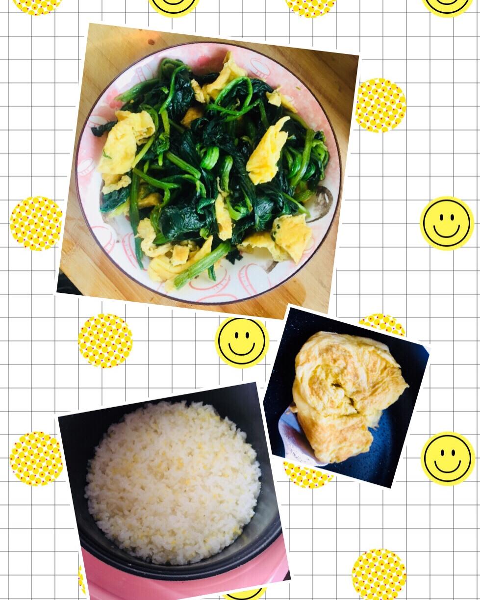 菠菜炒鸡蛋