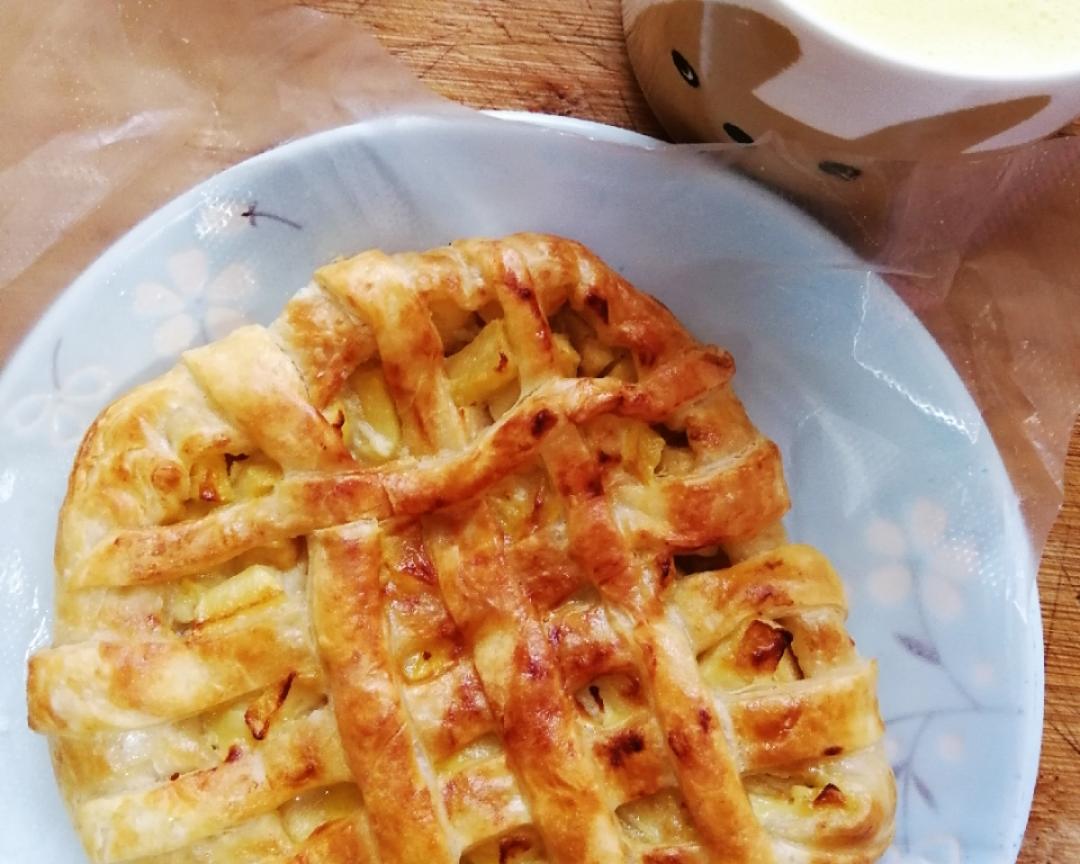 手抓饼版苹果派（空气炸锅快手早餐）