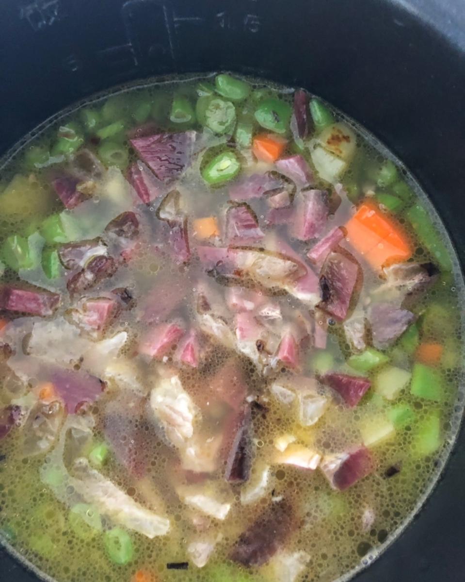 电饭锅豆角饭