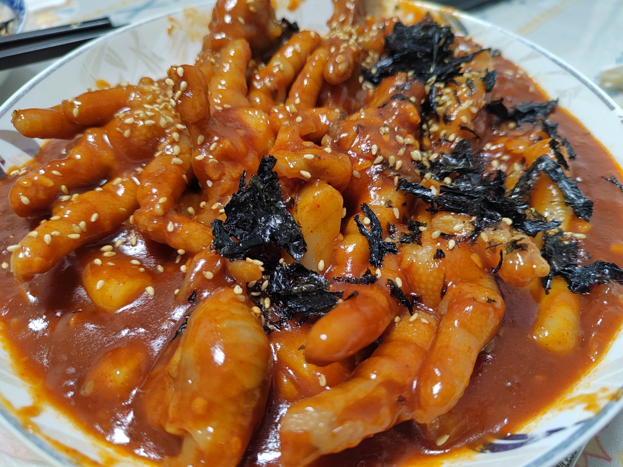年夜饭菜谱 | 甜辣味儿的韩式脱骨鸡爪
