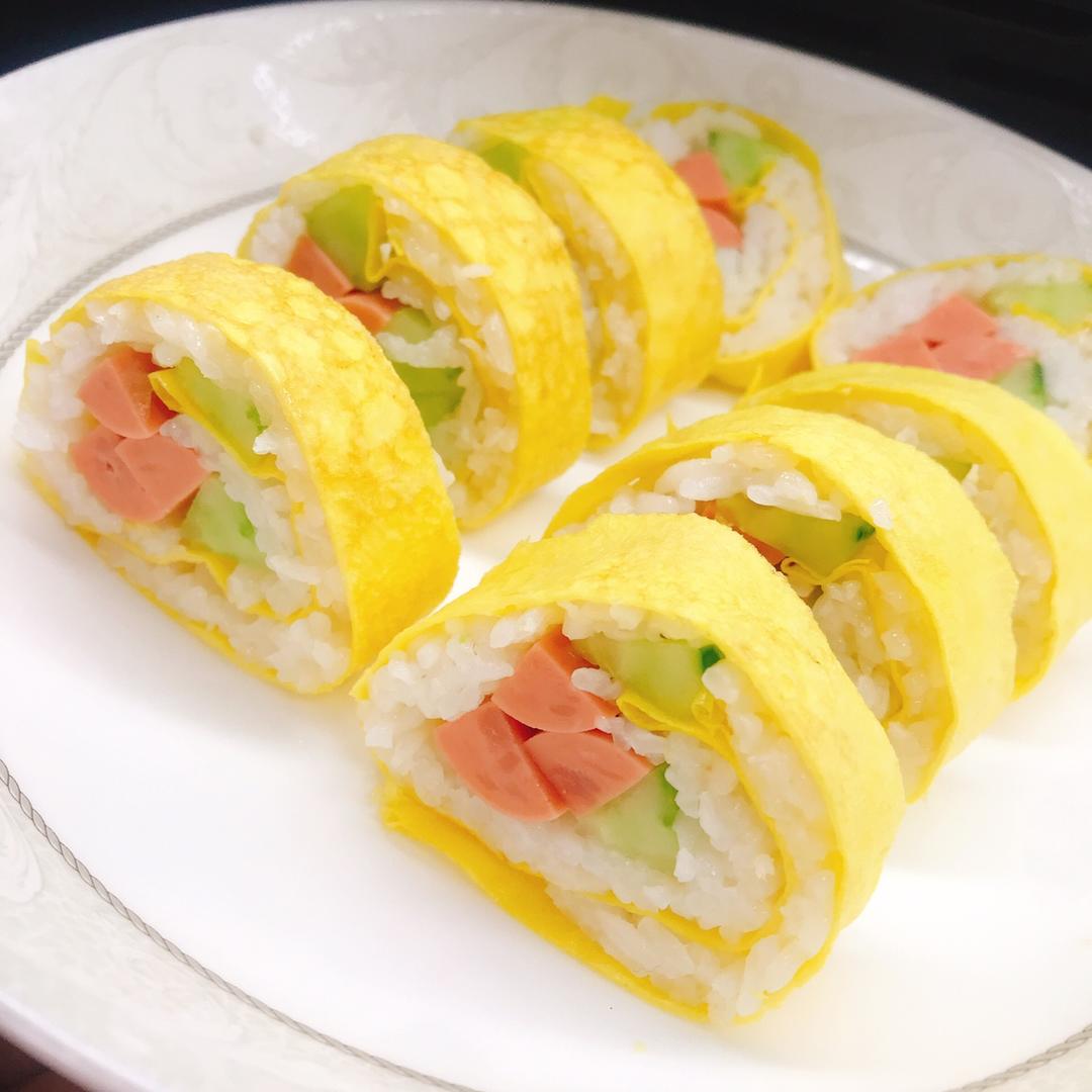 moon姐_做的蛋皮寿司