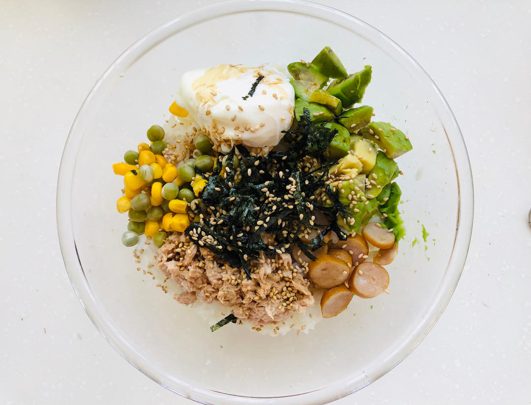 超简单❗️Brunch🔥牛油果金枪鱼拌饭