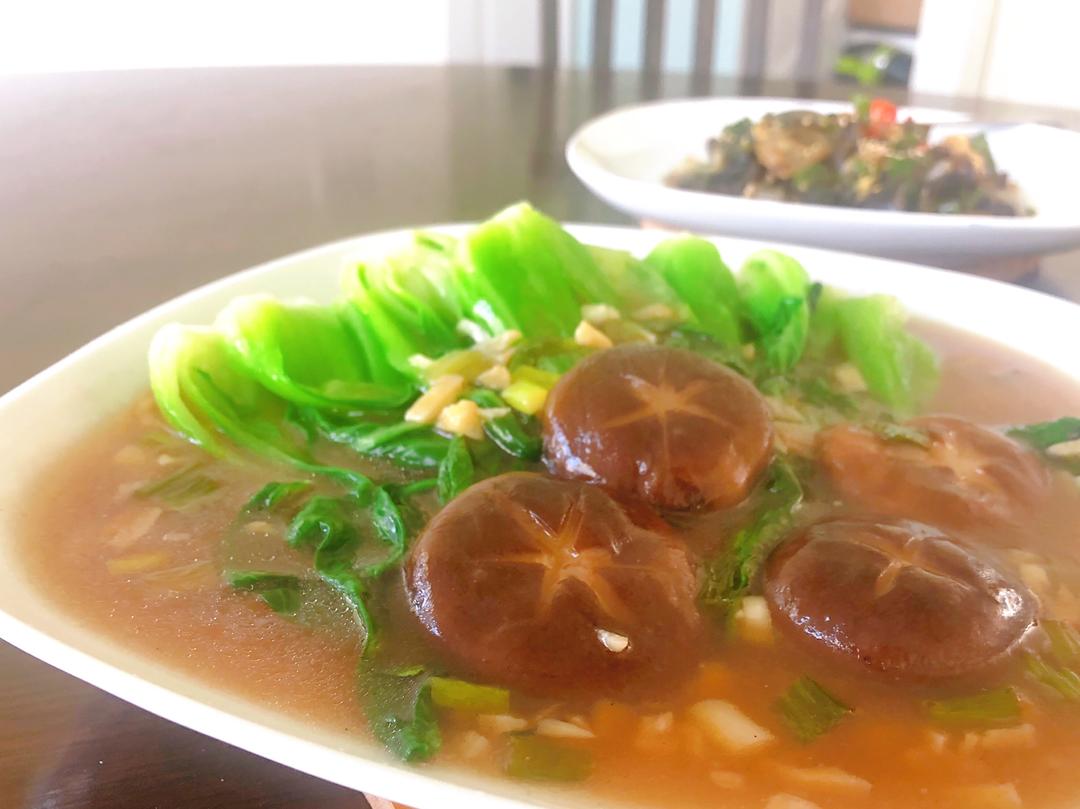 香菇菜心的做法