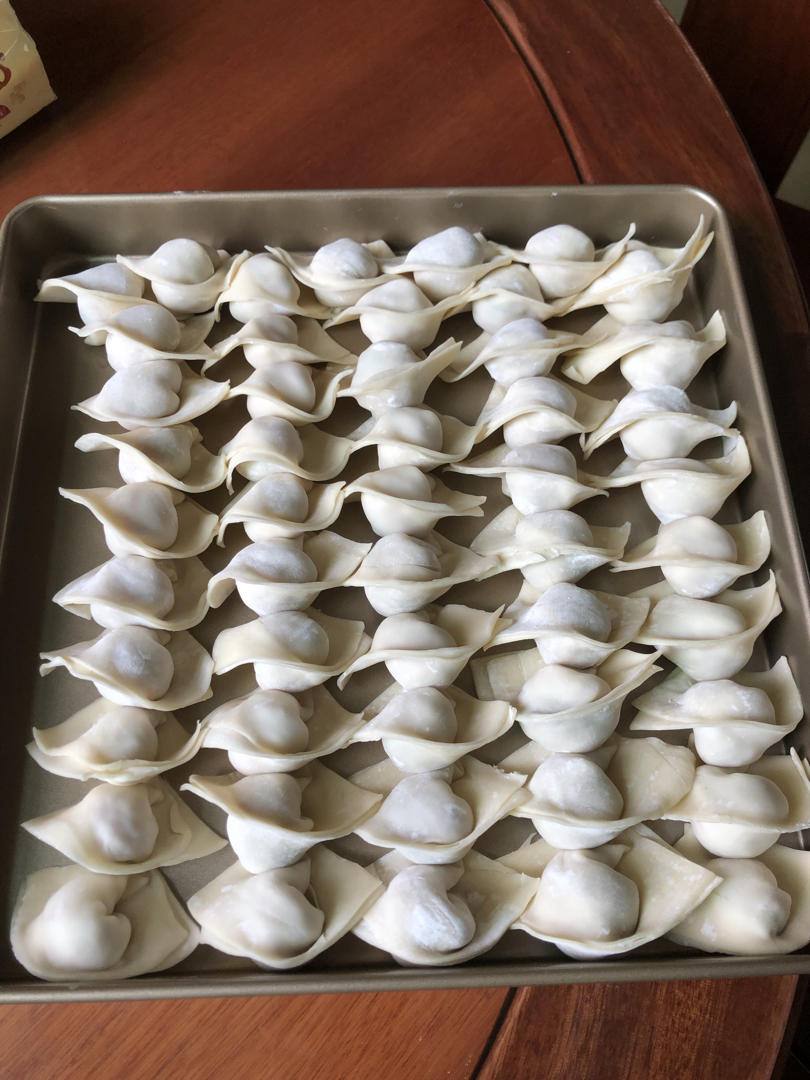 馄饨（两种包法）