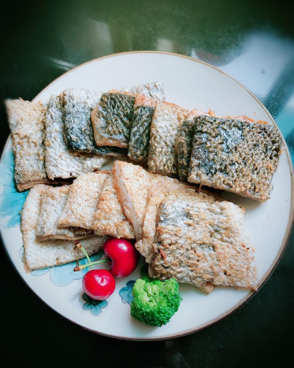 香煎三文鱼皮