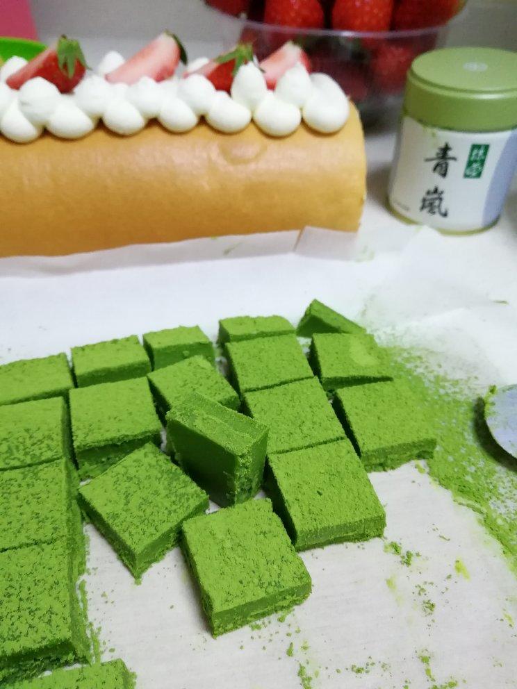 抹茶生巧（不用刀就能完美切割的方法）