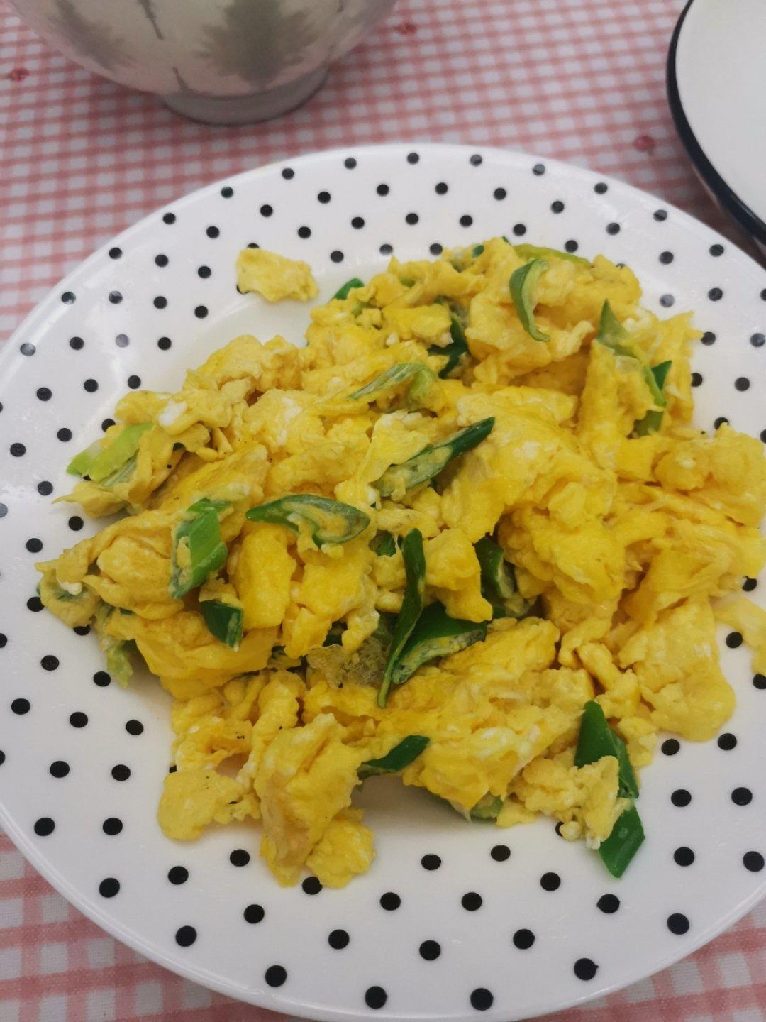 大葱炒鸡蛋