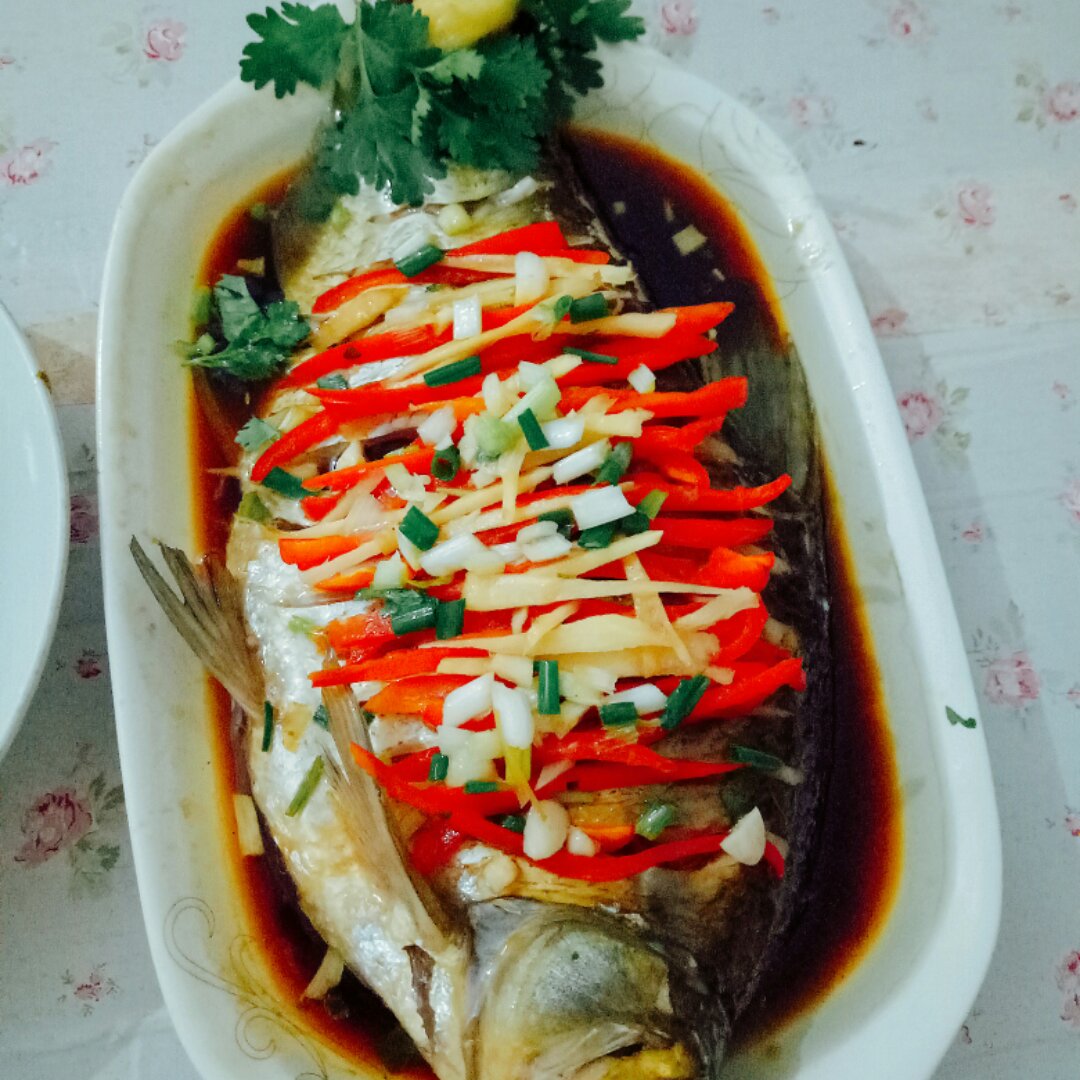 姜葱蒸鱼