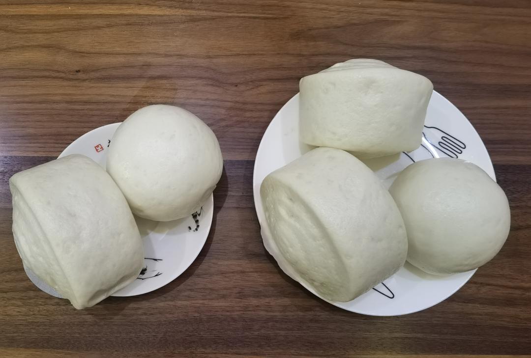 老面戗面白馒头