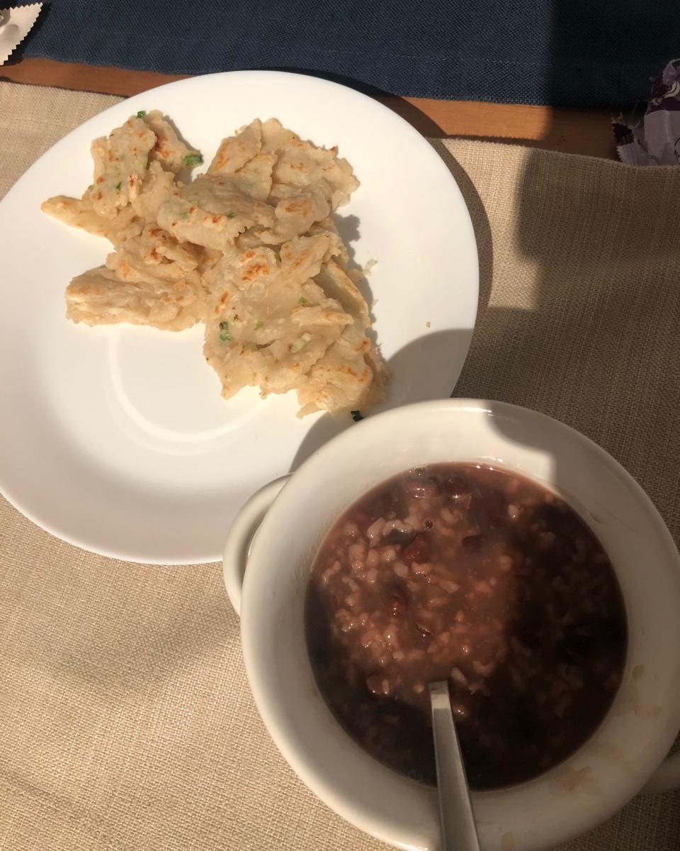 简易小葱鸡蛋软面饼