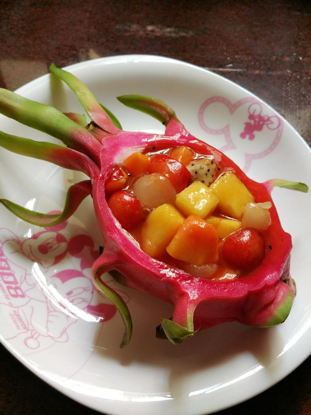 隔壁8姨做的水果船