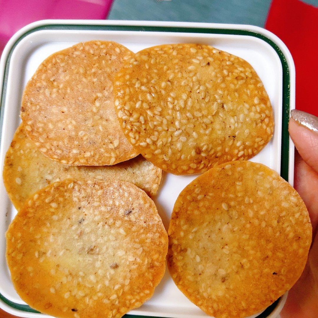 芝麻薄脆蛋白饼干