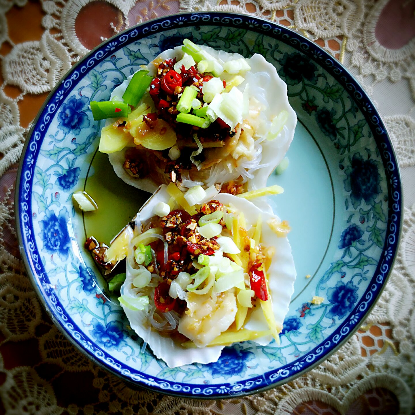 蒜蓉粉丝蒸扇贝