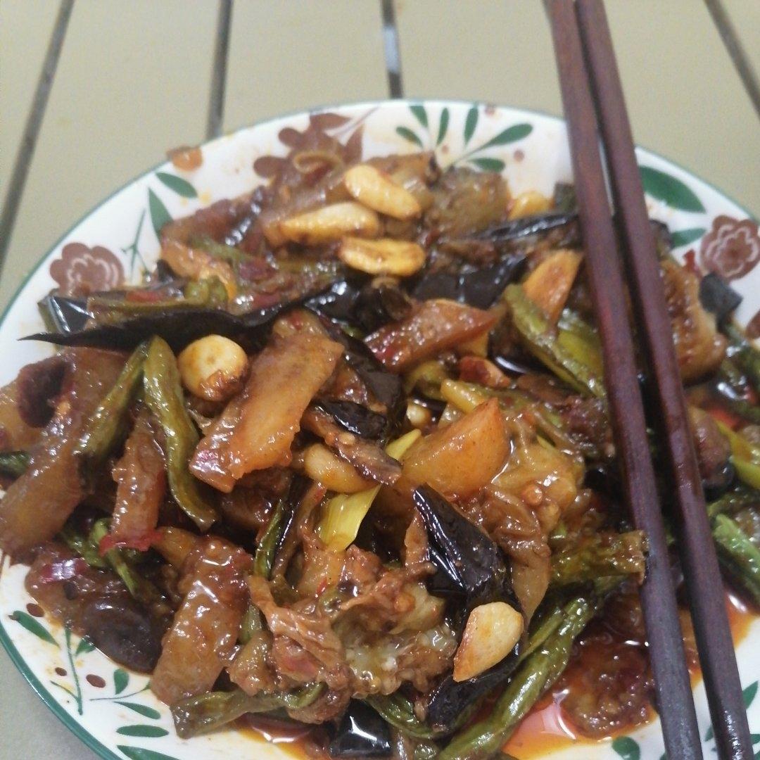 上班带饭系列－豆角烧土豆茄子